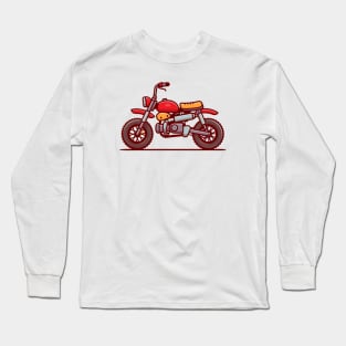 Motorbike Cartoon Long Sleeve T-Shirt